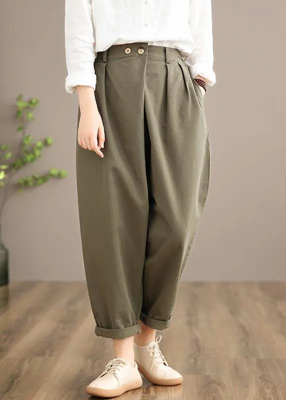 100% Yellow Jeans Fall Fashion Spring Button Down Sewing Pants