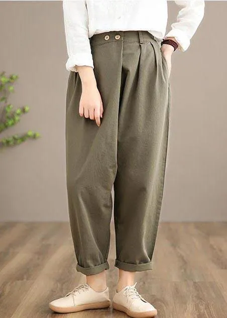 100% Yellow Jeans Fall Fashion Spring Button Down Sewing Pants