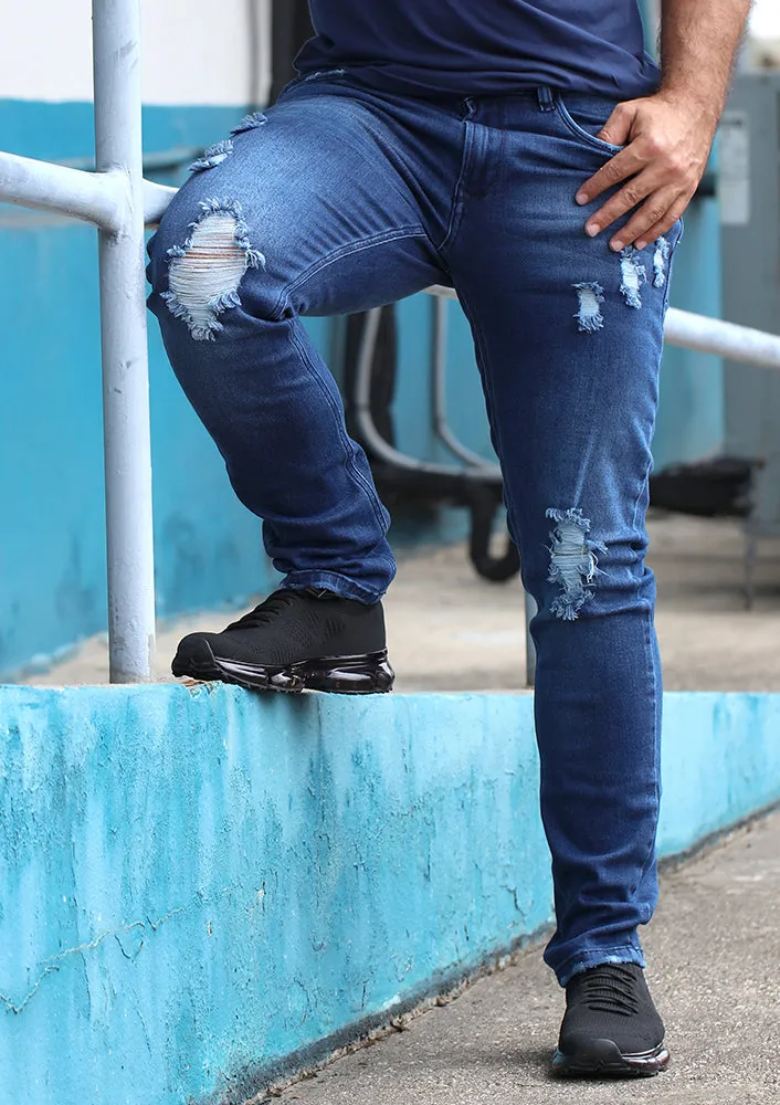 1927 Destroyed Skinny Jeans Mens by HN