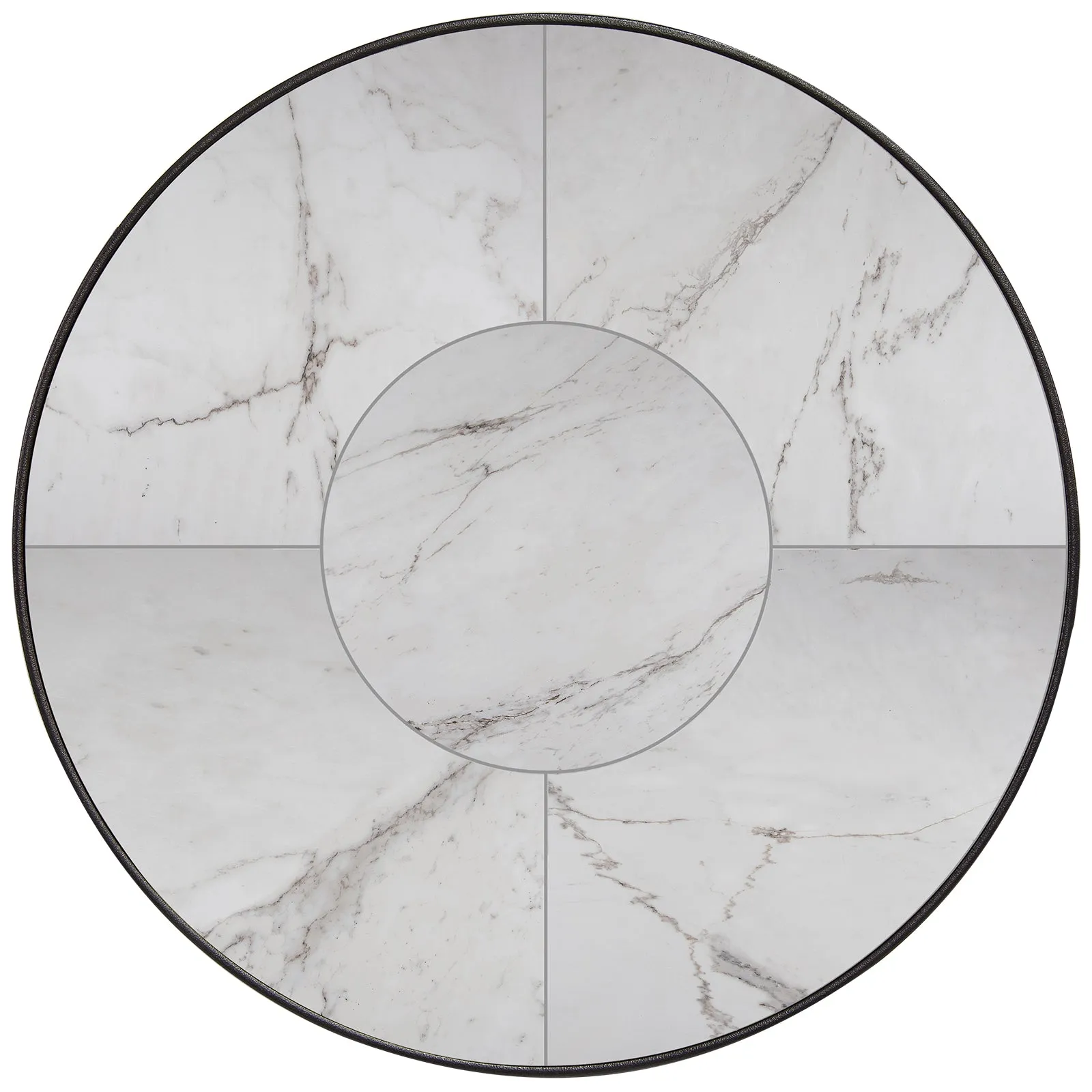 30" Round Fresco Porcelain Bar Table with Base by Ow Lee