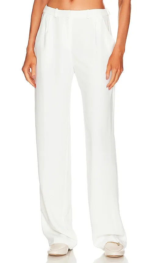 Amanda Uprichard Wallce Pants in Ivory