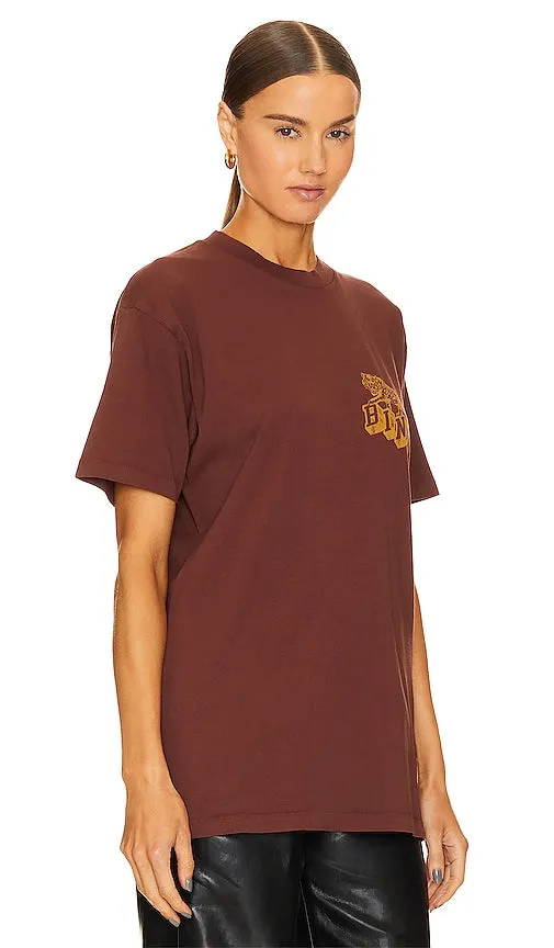ANINE BING Walker Tee in Burgundy