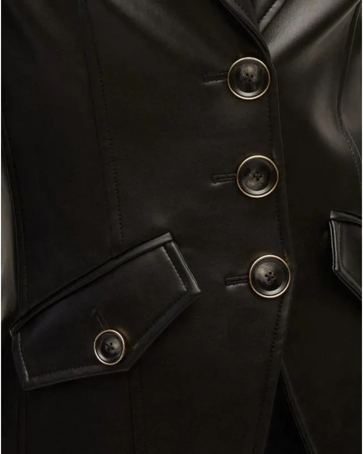 Anoki Vegan Leather Dickey Jacket