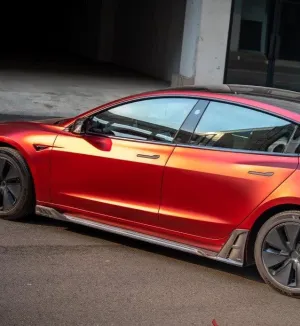 ArmorExtend AE Side Skirts & Canards for Tesla Model 3 Highland / P 2024-ON Carbon Fiber