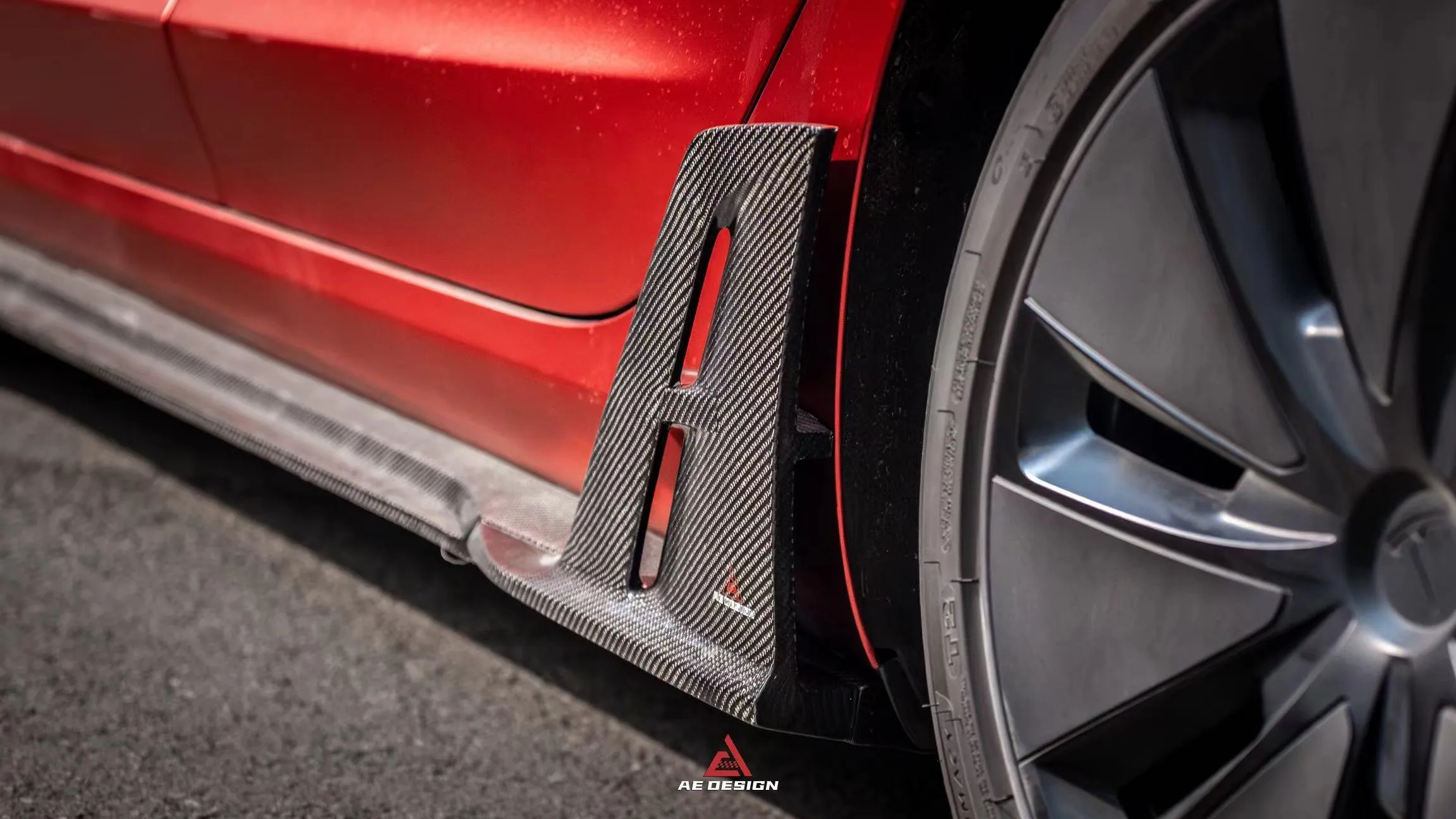 ArmorExtend AE Side Skirts & Canards for Tesla Model 3 Highland / P 2024-ON Carbon Fiber