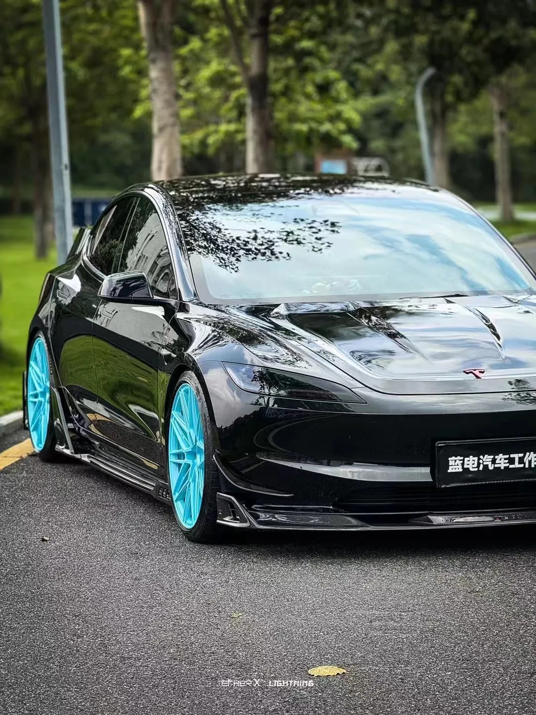 ArmorExtend AE Side Skirts & Canards for Tesla Model 3 Highland / P 2024-ON Carbon Fiber