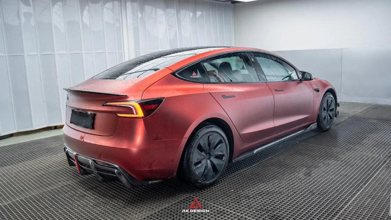 ArmorExtend AE Side Skirts & Canards for Tesla Model 3 Highland / P 2024-ON Carbon Fiber