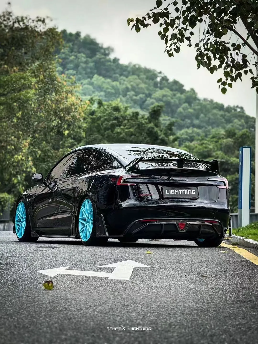 ArmorExtend AE Side Skirts & Canards for Tesla Model 3 Highland / P 2024-ON Carbon Fiber