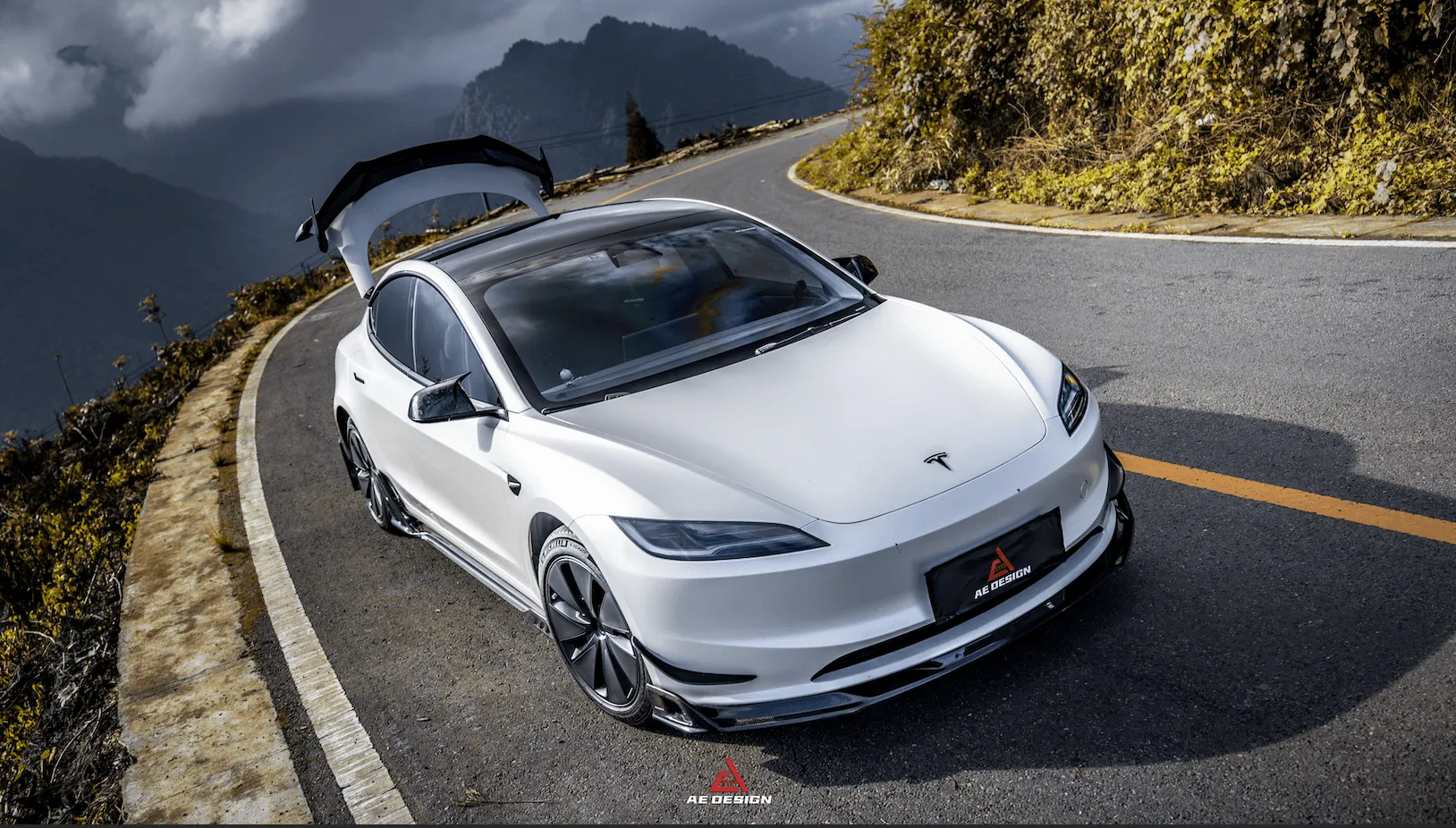 ArmorExtend AE Side Skirts & Canards for Tesla Model 3 Highland / P 2024-ON Carbon Fiber