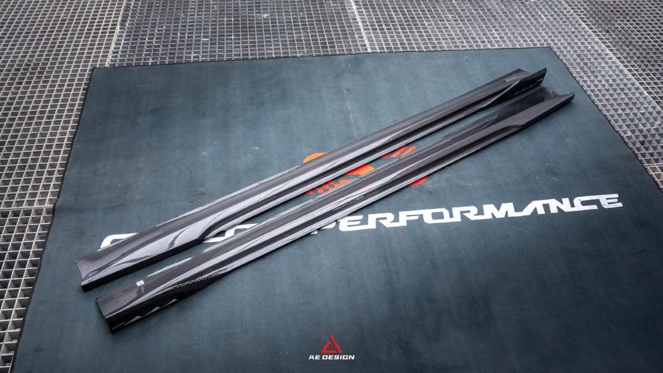 ArmorExtend AE Side Skirts & Canards for Tesla Model 3 Highland / P 2024-ON Carbon Fiber