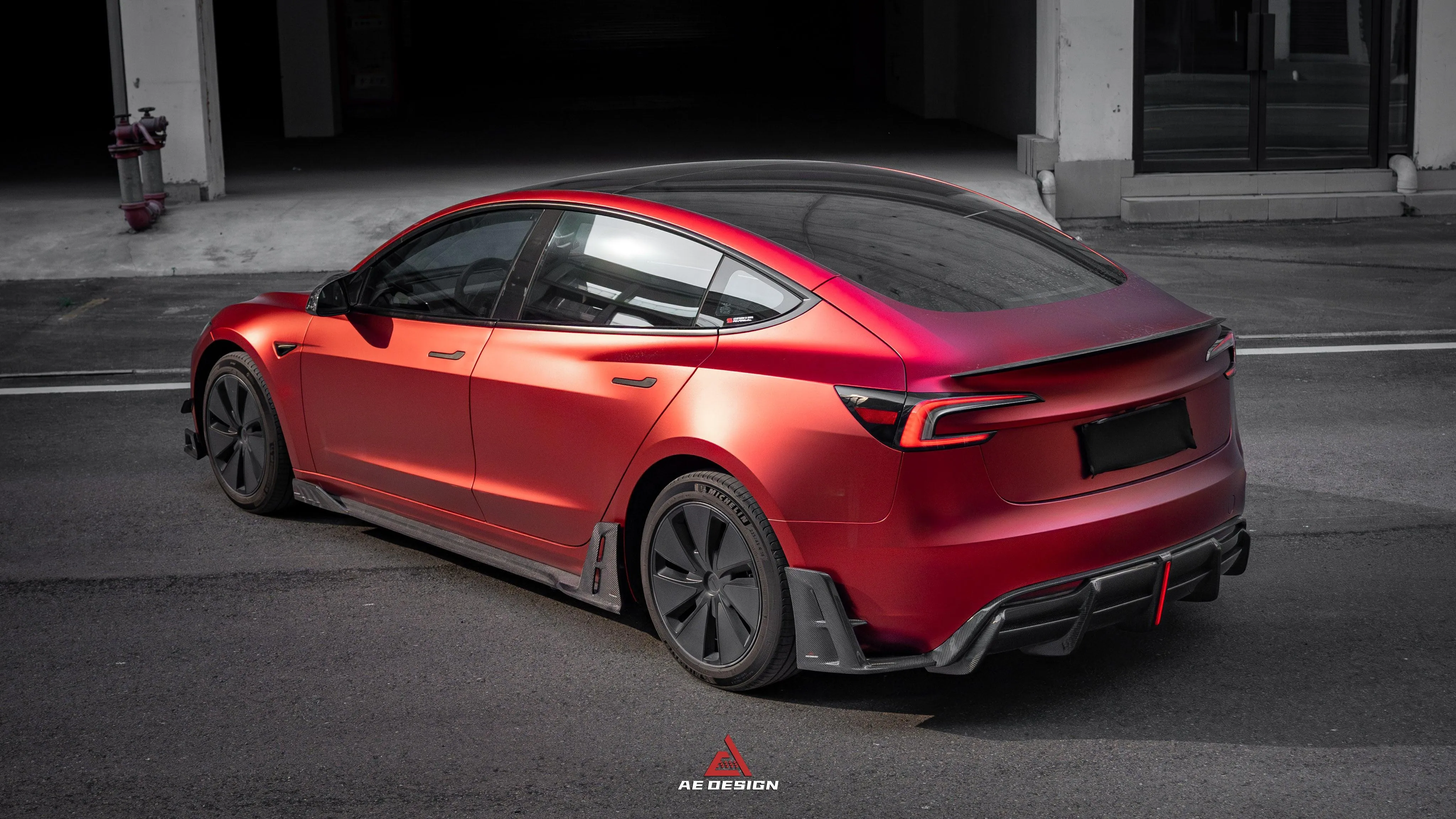 ArmorExtend AE Side Skirts & Canards for Tesla Model 3 Highland / P 2024-ON Carbon Fiber