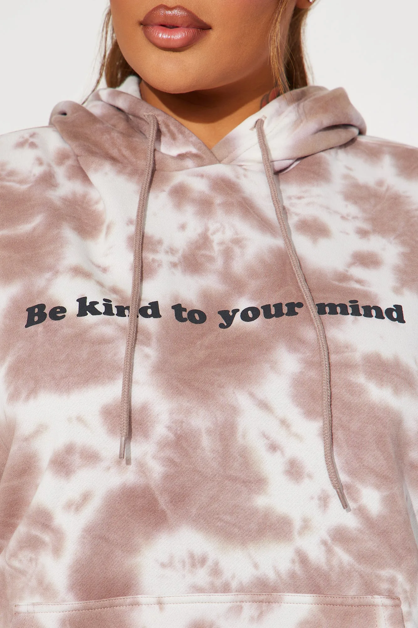Be Kind Tie Dye Jogger Set - Mocha/combo