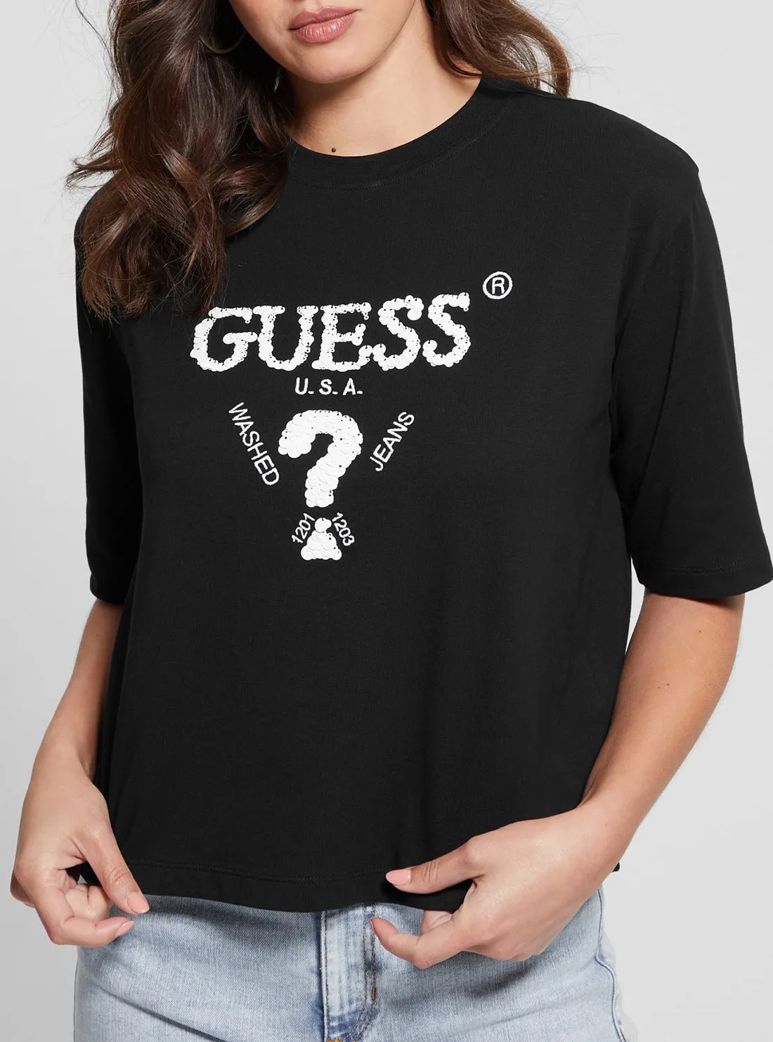 Black Aurelie Boxy T-Shirt