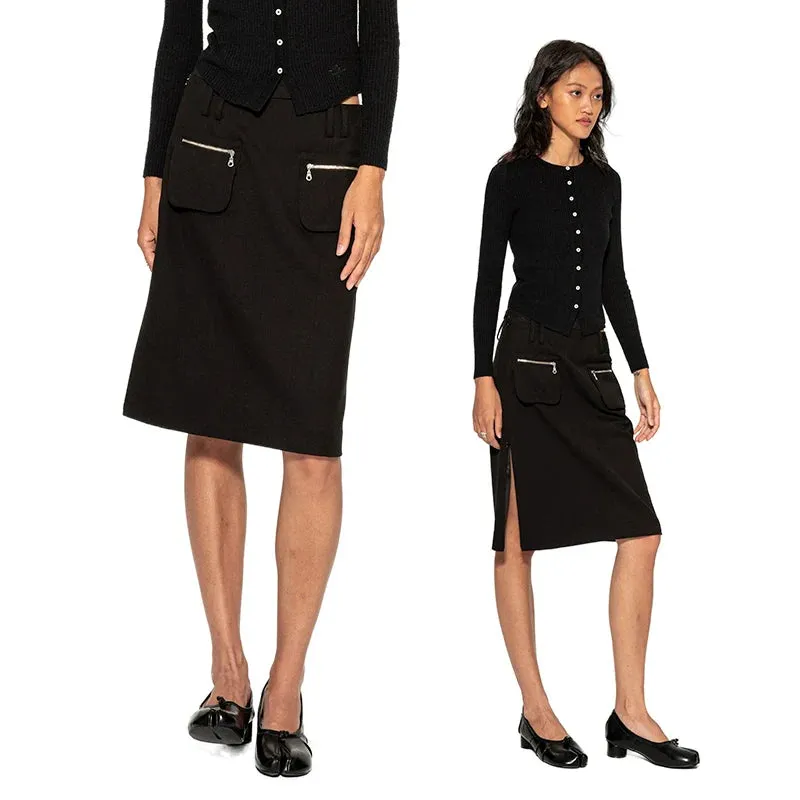 Black Knee-Length Skirt