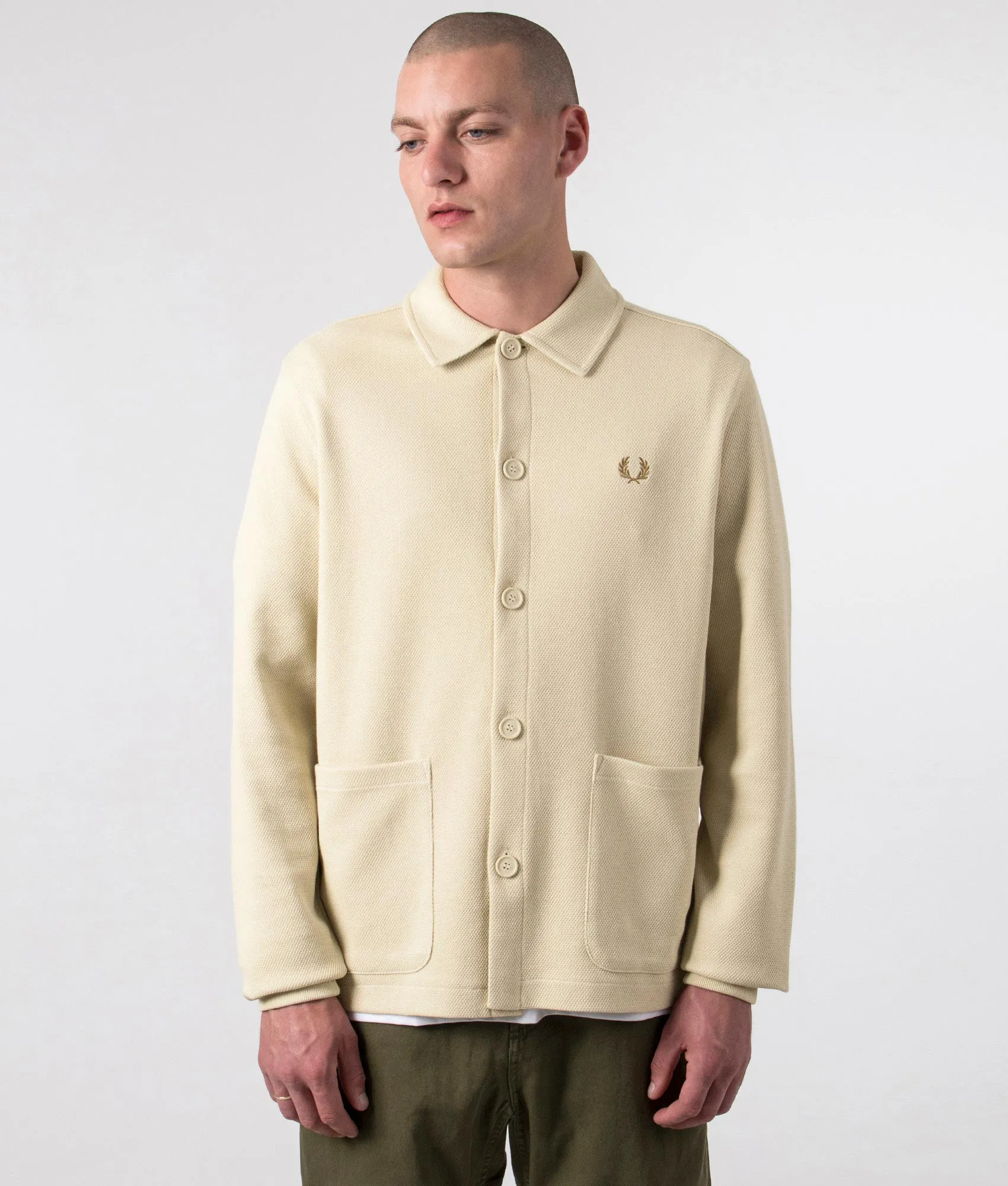 Button Through Polo Style Overshirt