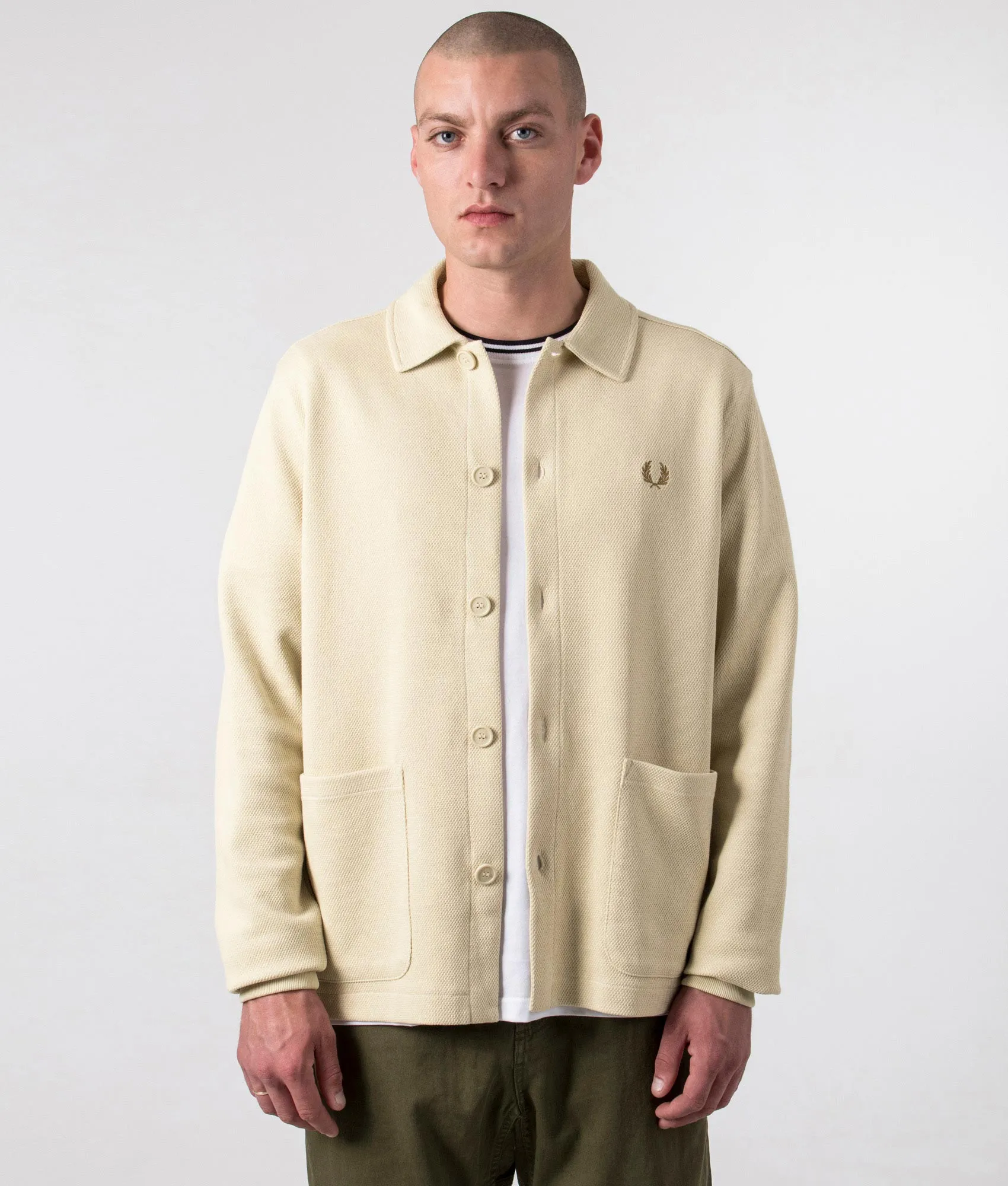 Button Through Polo Style Overshirt