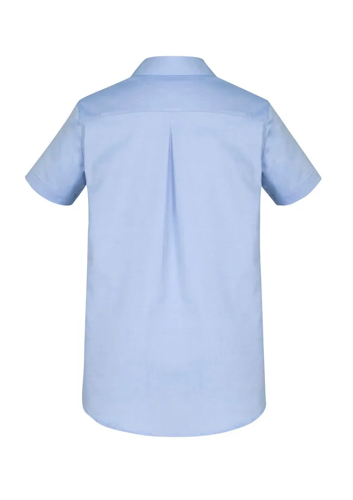 Camden Ladies Short Sleeve Shirt - Blue - 22 - Biz Collection