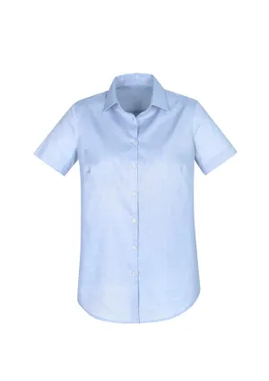 Camden Ladies Short Sleeve Shirt - Blue - 22 - Biz Collection