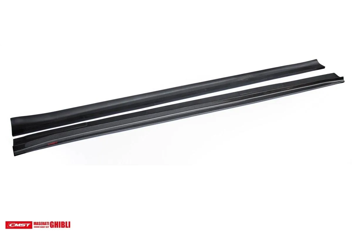CMST Tuning Side Skirts for Maserati Ghibli 2018-ON Carbon Fiber/FRP