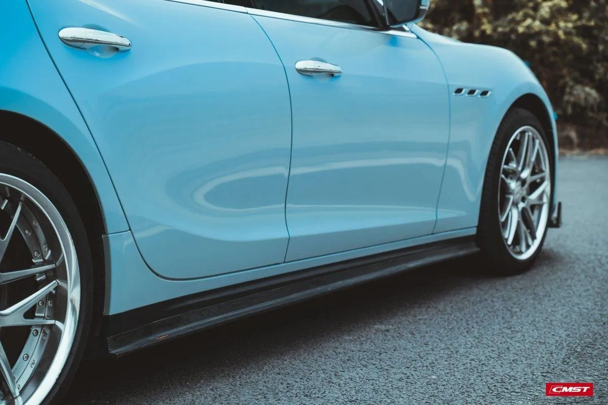 CMST Tuning Side Skirts for Maserati Ghibli 2018-ON Carbon Fiber/FRP