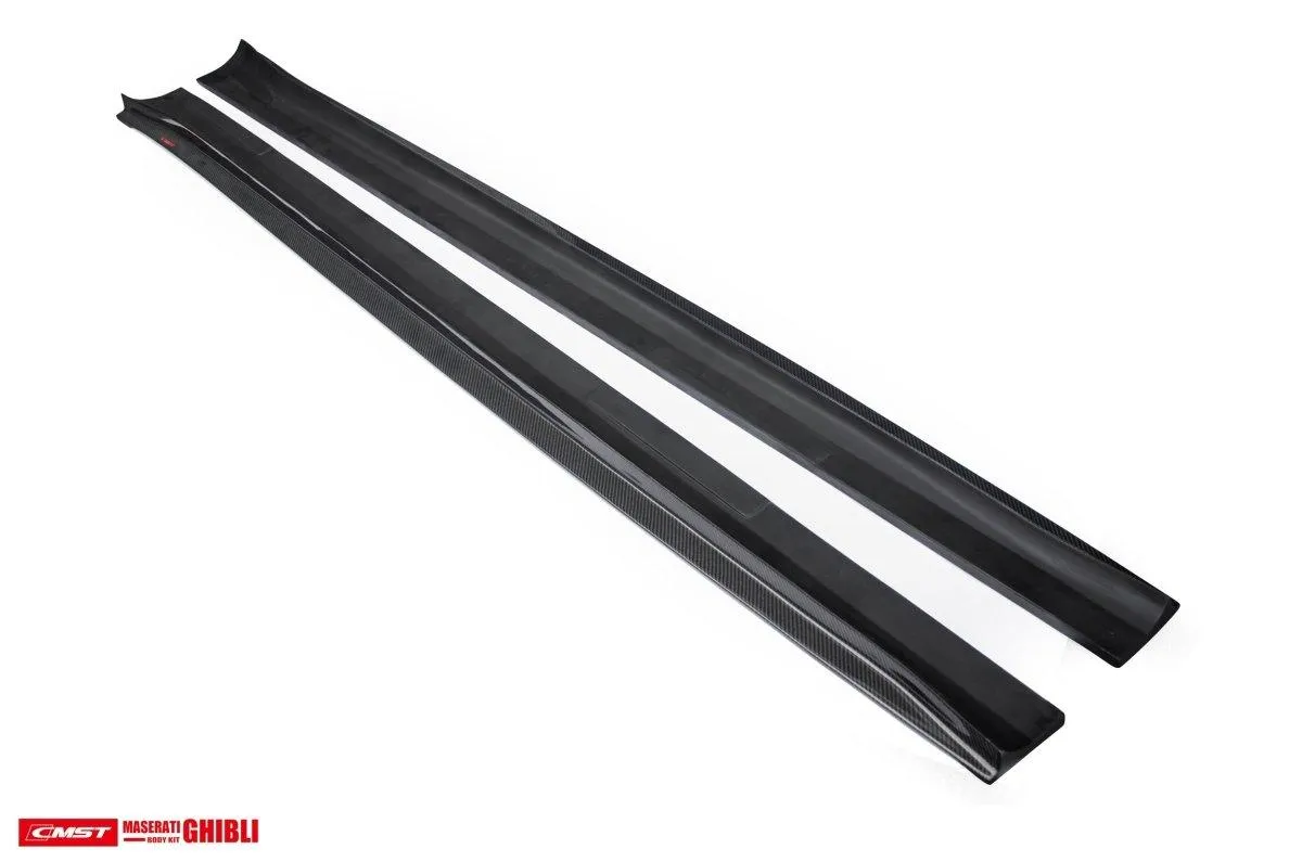 CMST Tuning Side Skirts for Maserati Ghibli 2018-ON Carbon Fiber/FRP