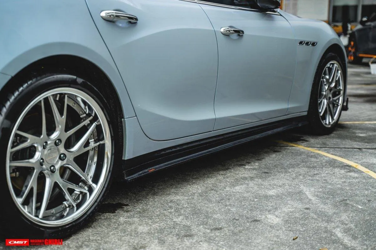 CMST Tuning Side Skirts for Maserati Ghibli 2018-ON Carbon Fiber/FRP