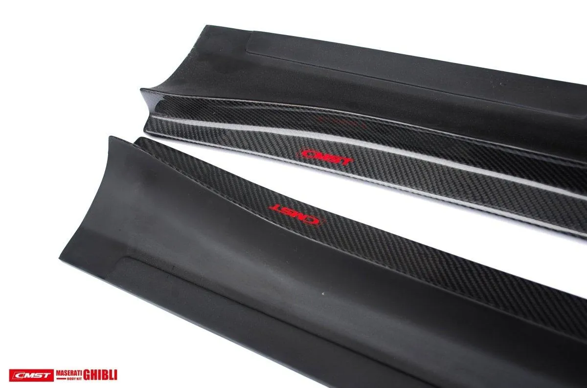 CMST Tuning Side Skirts for Maserati Ghibli 2018-ON Carbon Fiber/FRP