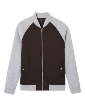 Colorblock Scuba Zip-Up Jacket