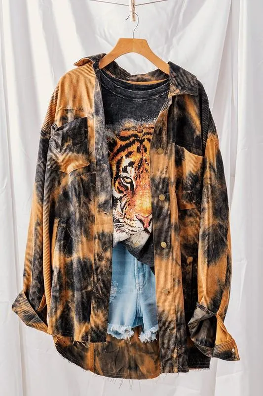 Current Mood Tie Dye Shacket
