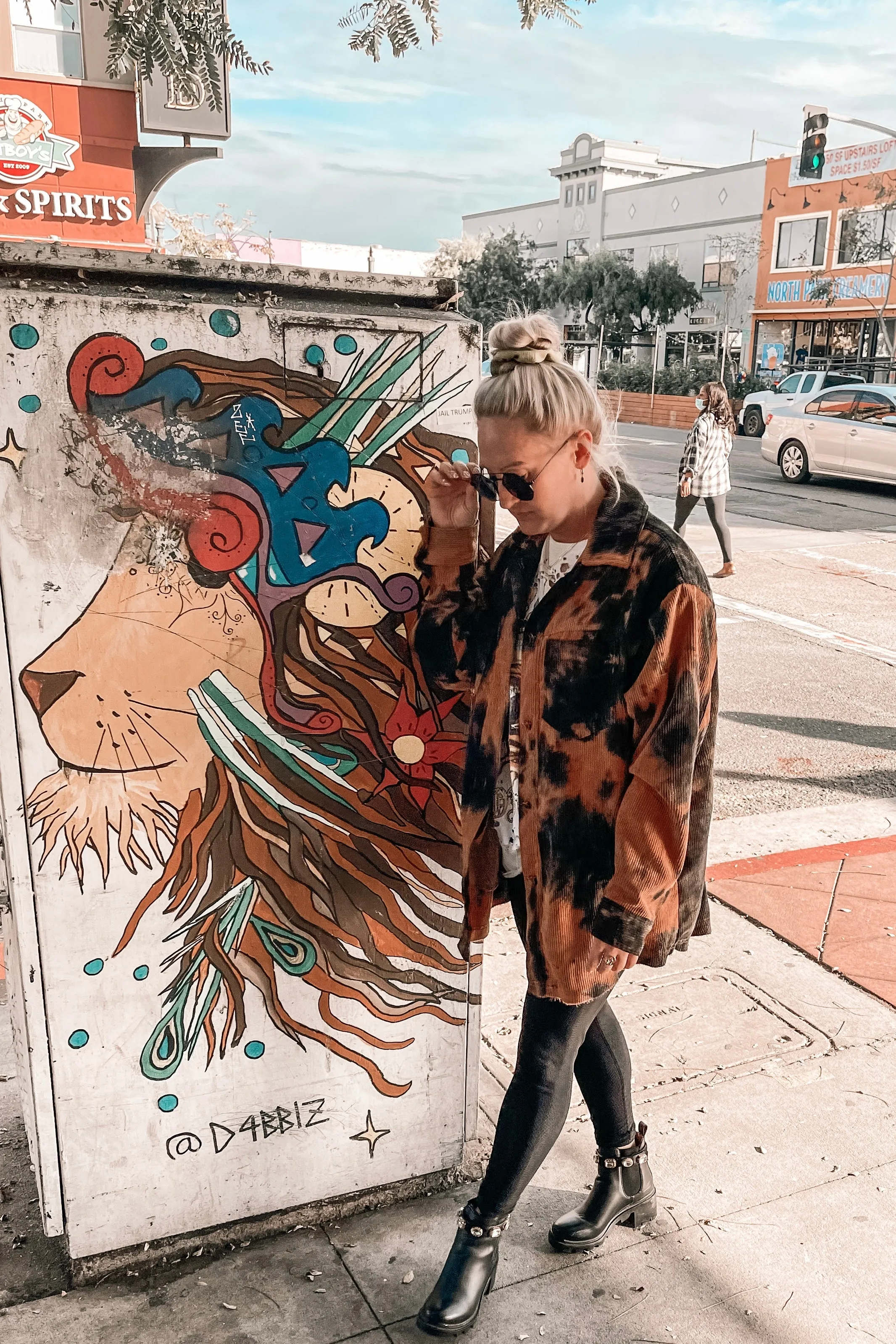 Current Mood Tie Dye Shacket