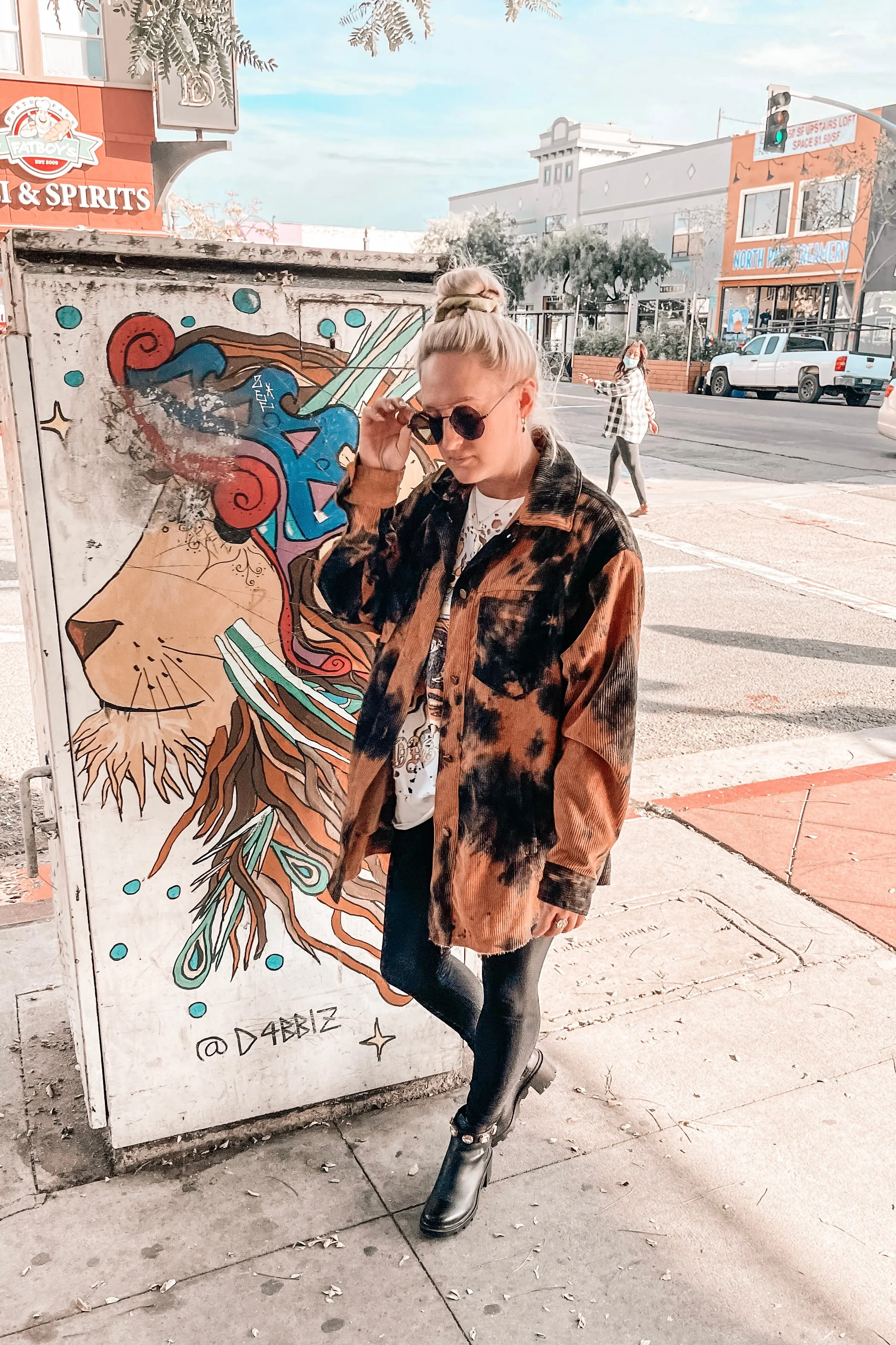 Current Mood Tie Dye Shacket