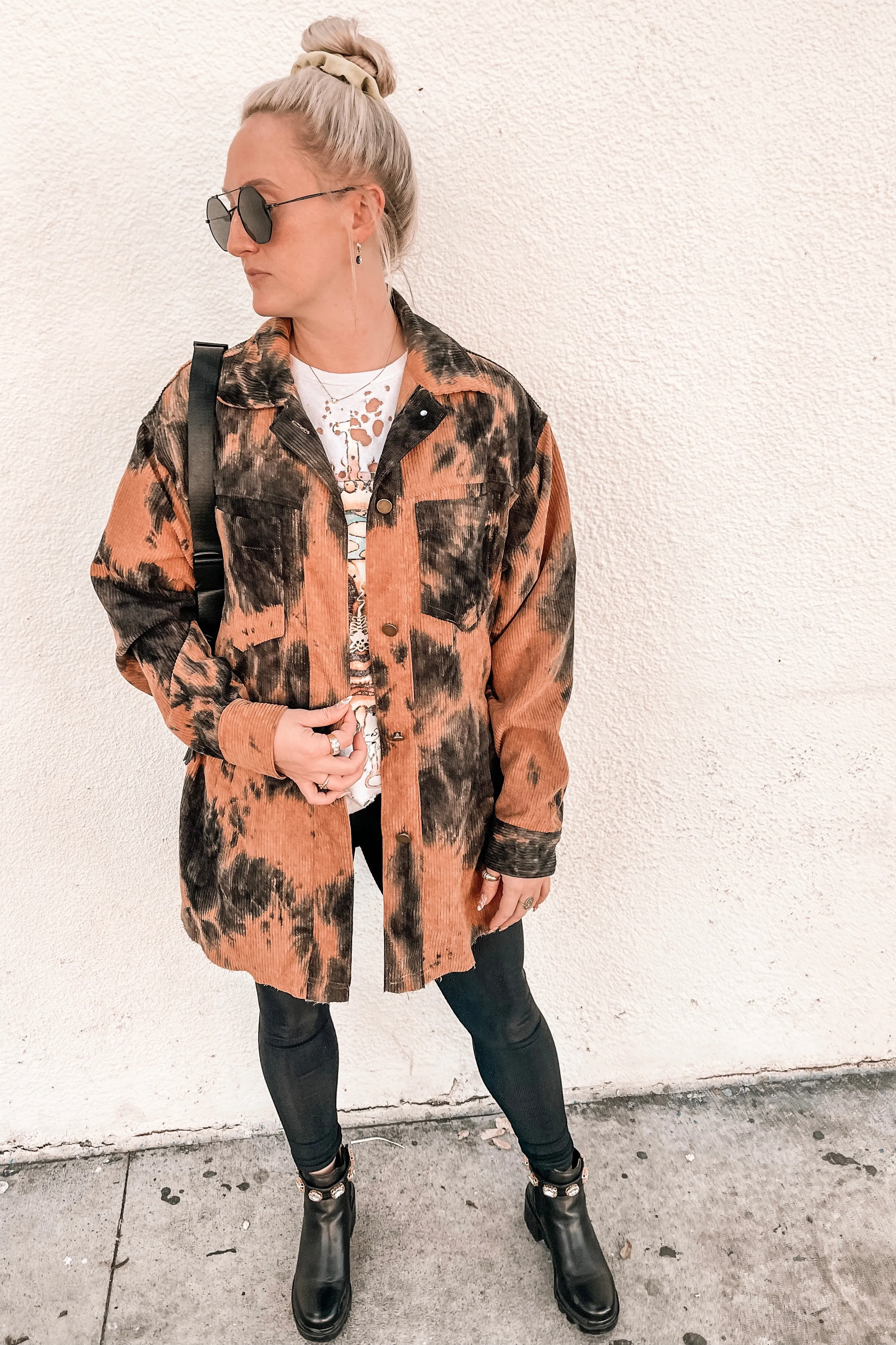 Current Mood Tie Dye Shacket