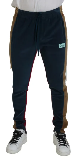Dolce & Gabbana Multicolor Cotton Men Jogger Sweatpants Pants