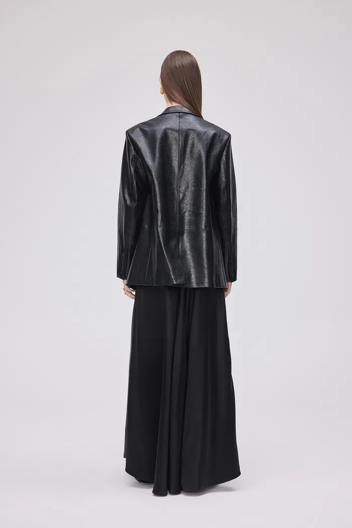 Drake Jacket in Waxed Faux Leather