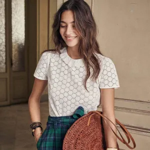 ELEGANT BRIGITTE EMBROIDERY BLOUSE