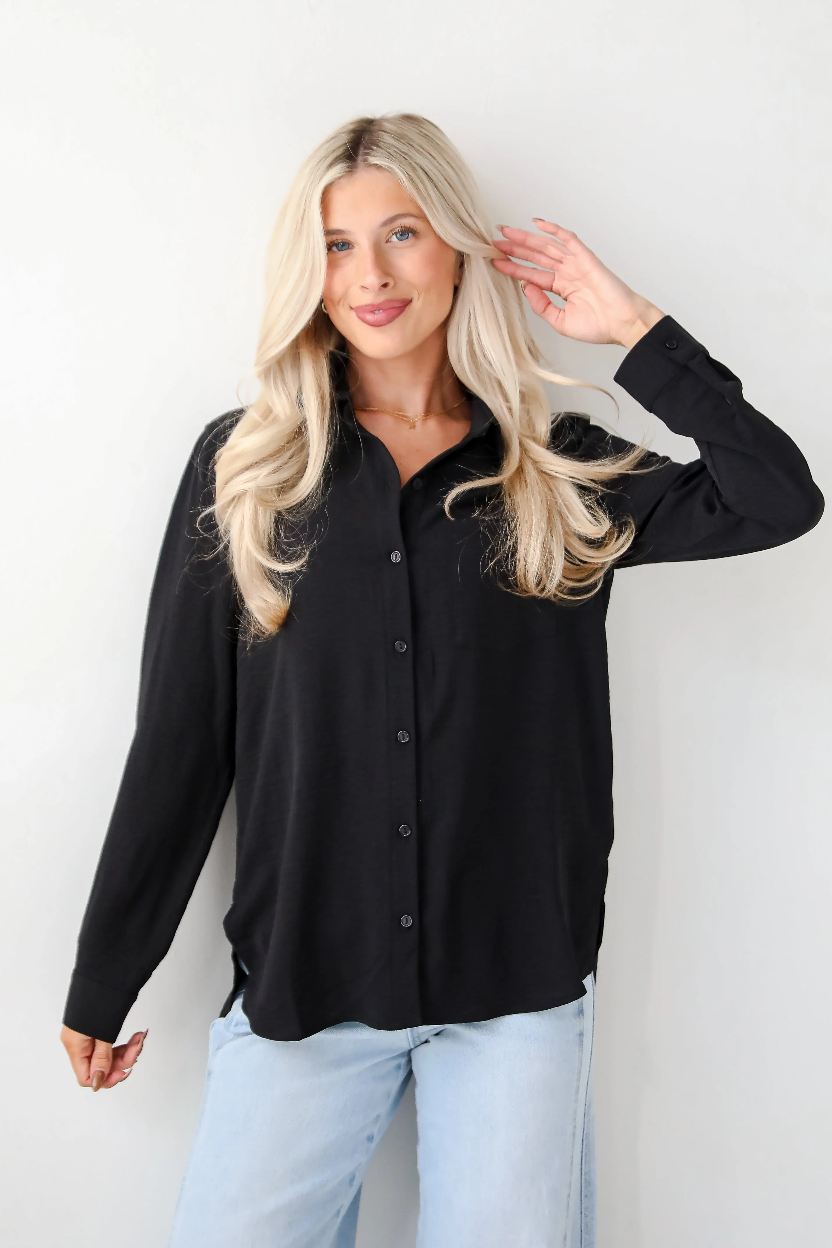 FINAL SALE - Perfected Sophistication Button-Up Blouse - DOORBUSTER