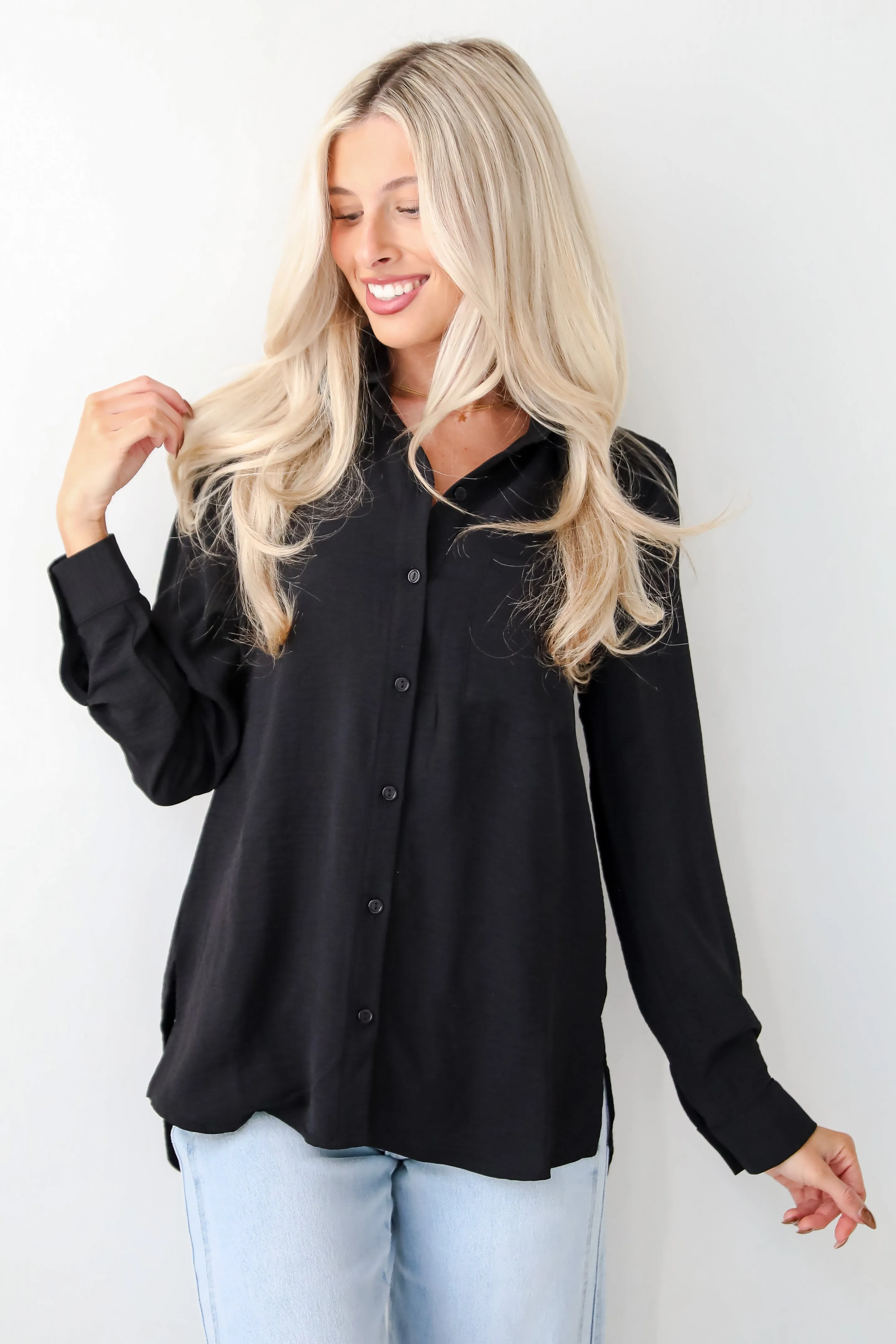 FINAL SALE - Perfected Sophistication Button-Up Blouse - DOORBUSTER