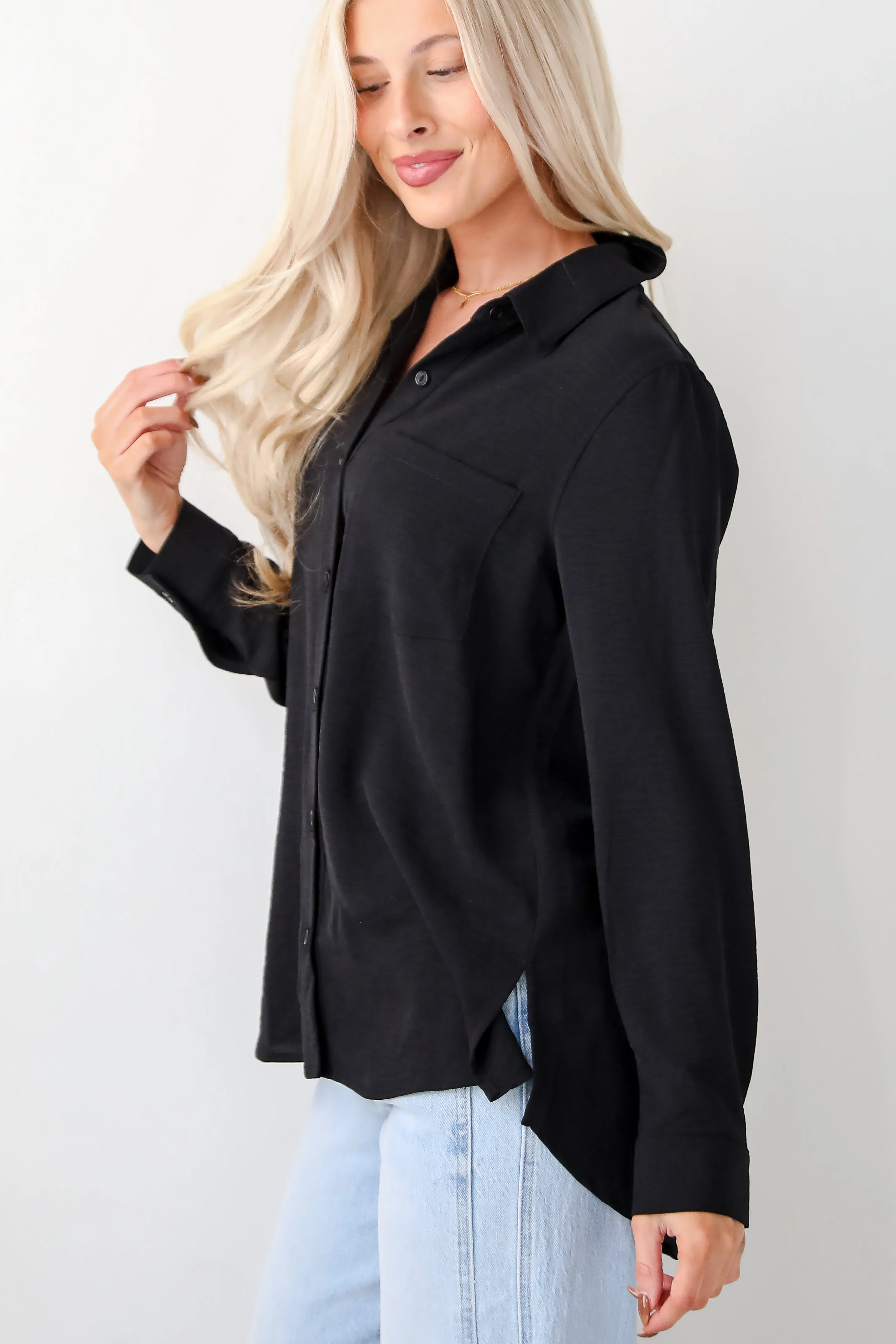 FINAL SALE - Perfected Sophistication Button-Up Blouse - DOORBUSTER