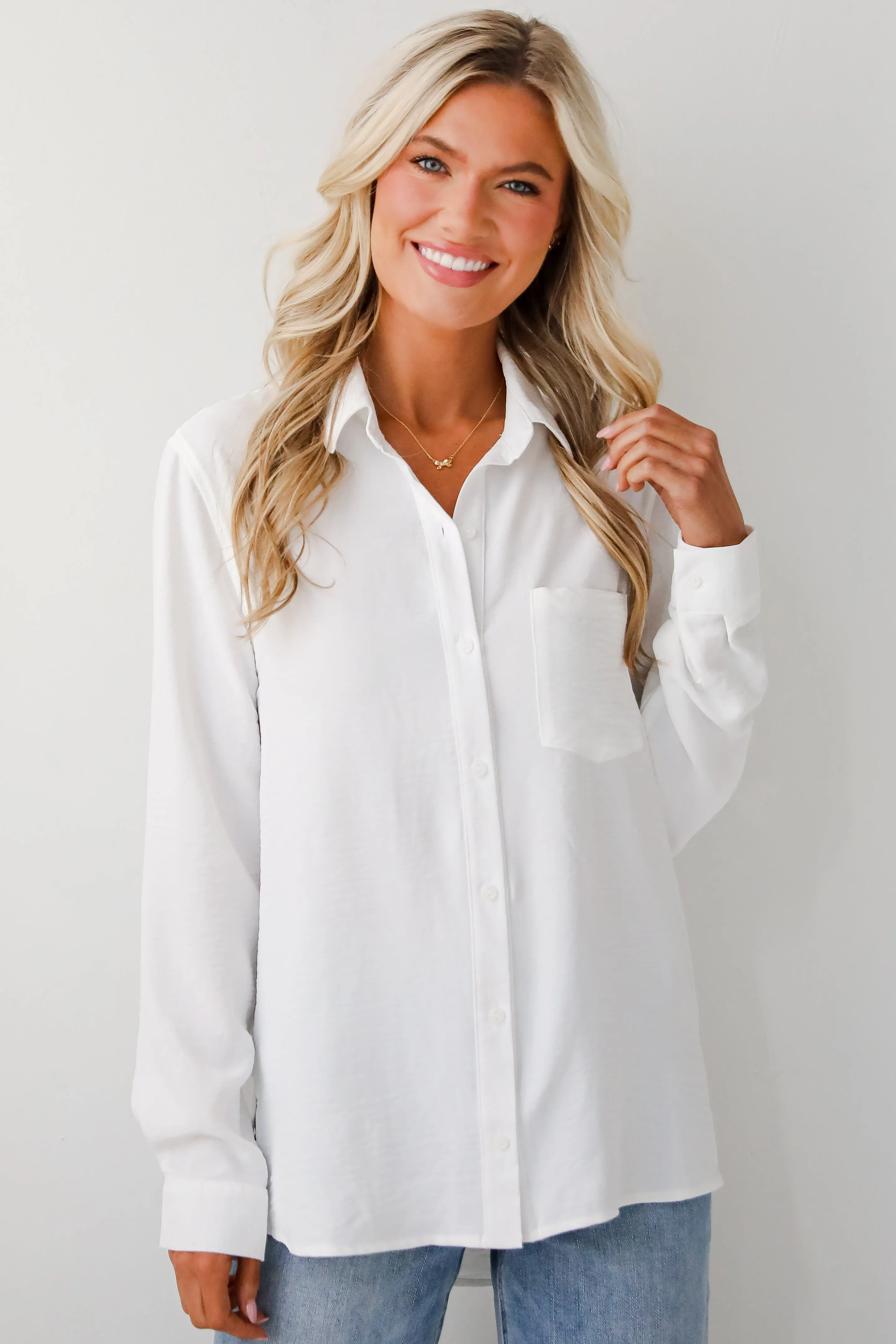 FINAL SALE - Perfected Sophistication Button-Up Blouse - DOORBUSTER