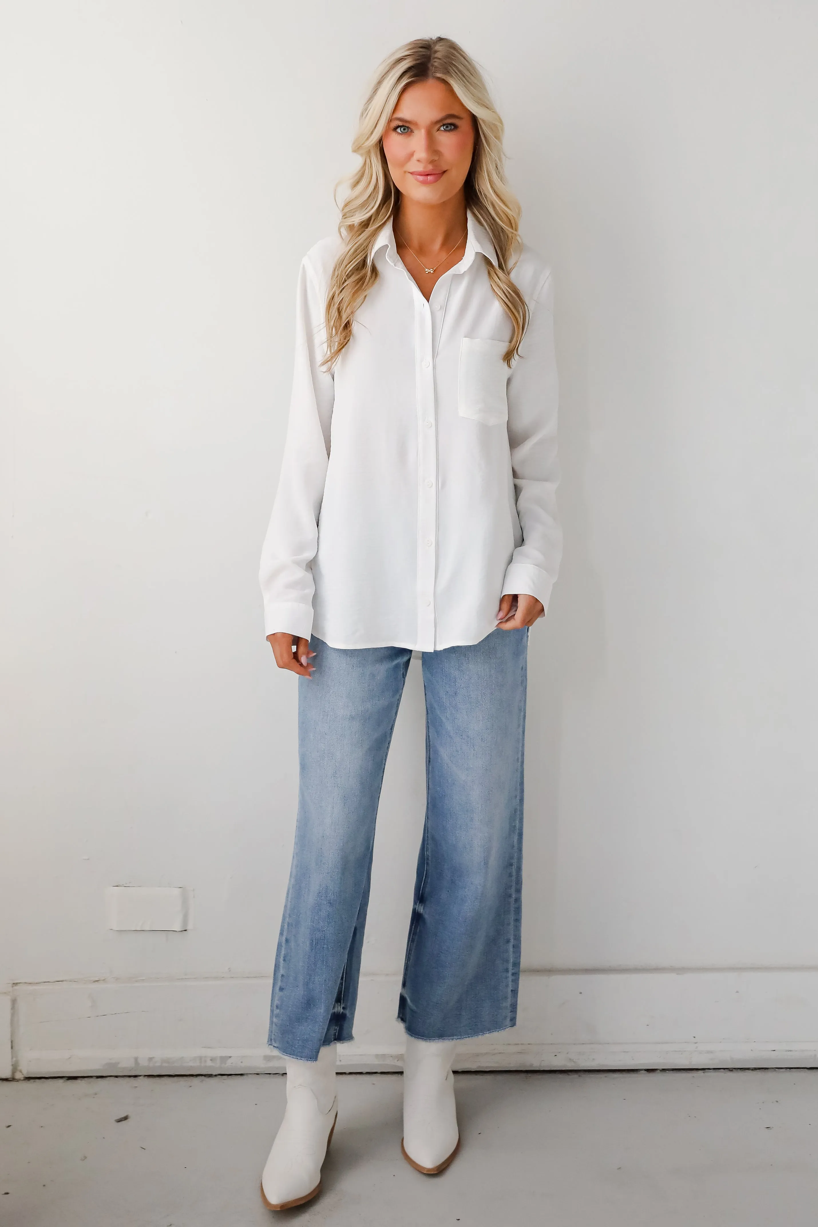 FINAL SALE - Perfected Sophistication Button-Up Blouse - DOORBUSTER