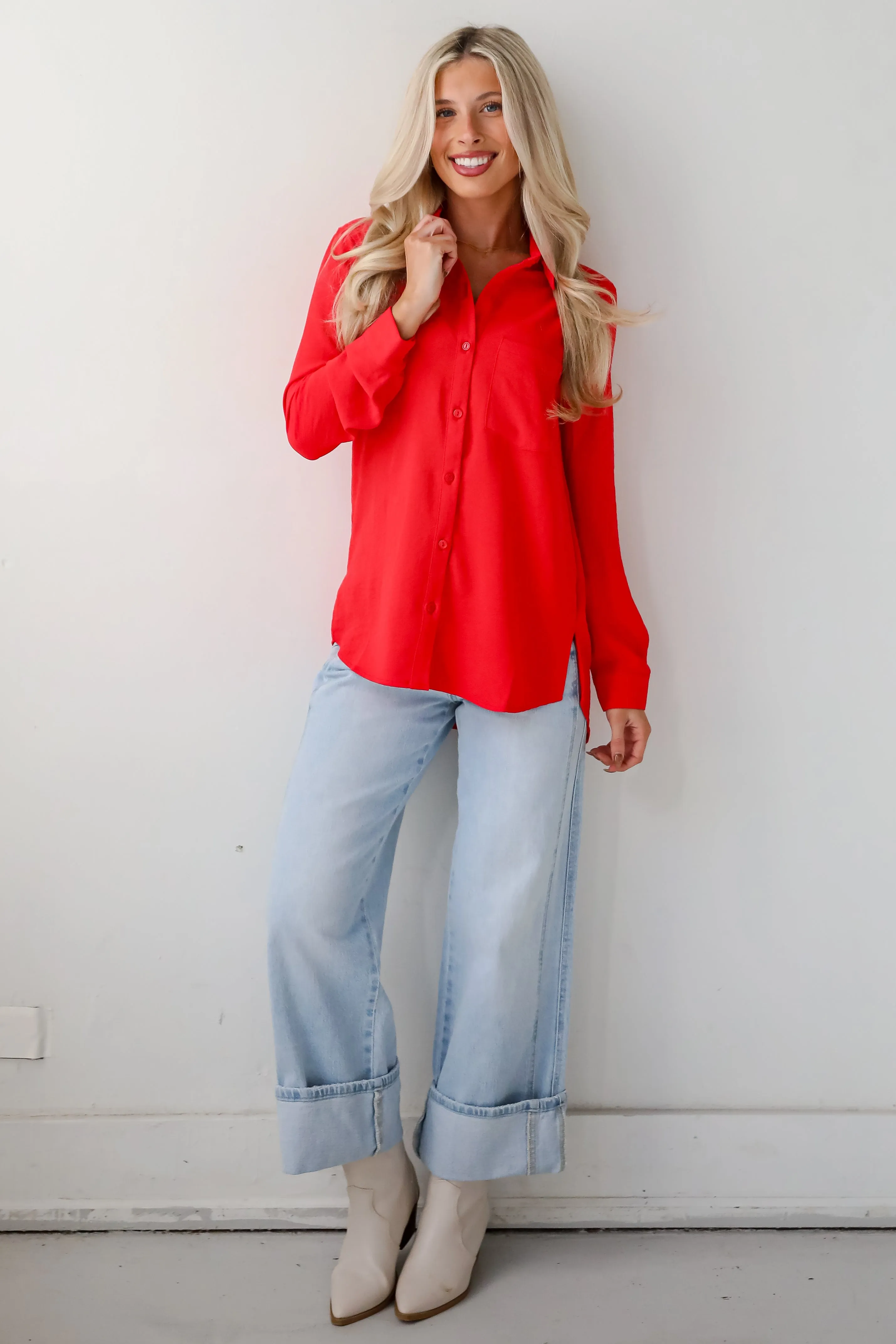 FINAL SALE - Perfected Sophistication Button-Up Blouse - DOORBUSTER