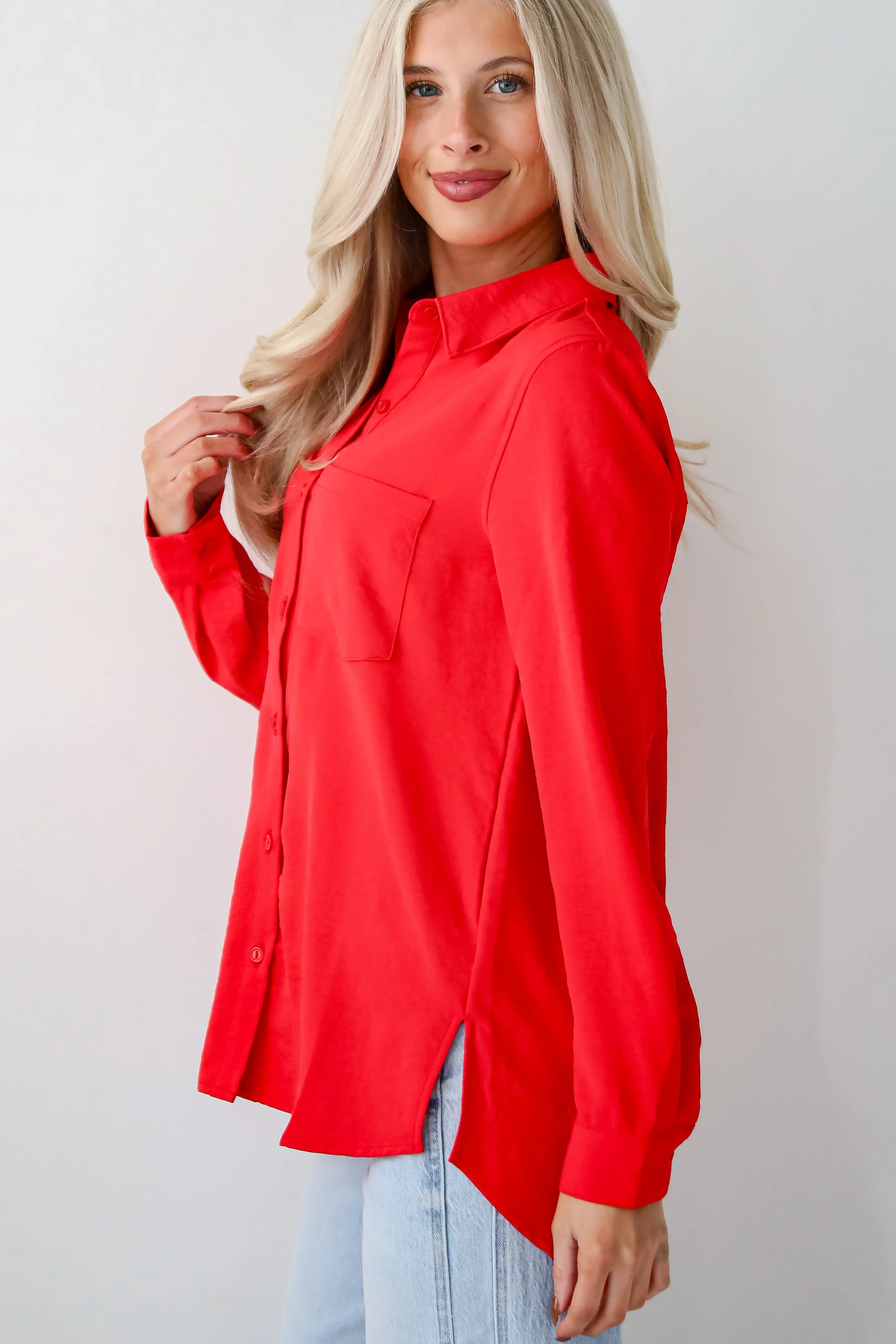 FINAL SALE - Perfected Sophistication Button-Up Blouse - DOORBUSTER