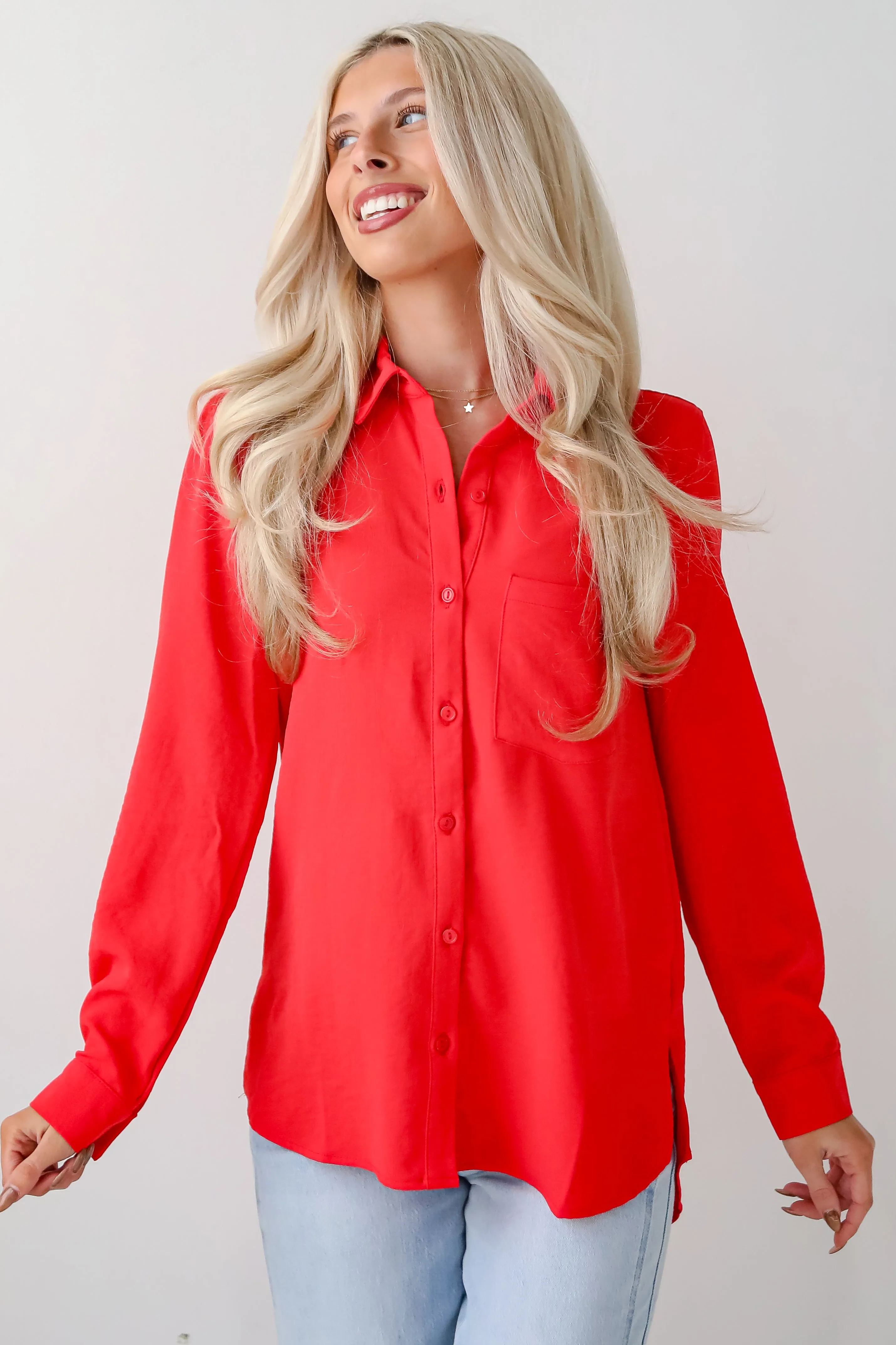 FINAL SALE - Perfected Sophistication Button-Up Blouse - DOORBUSTER