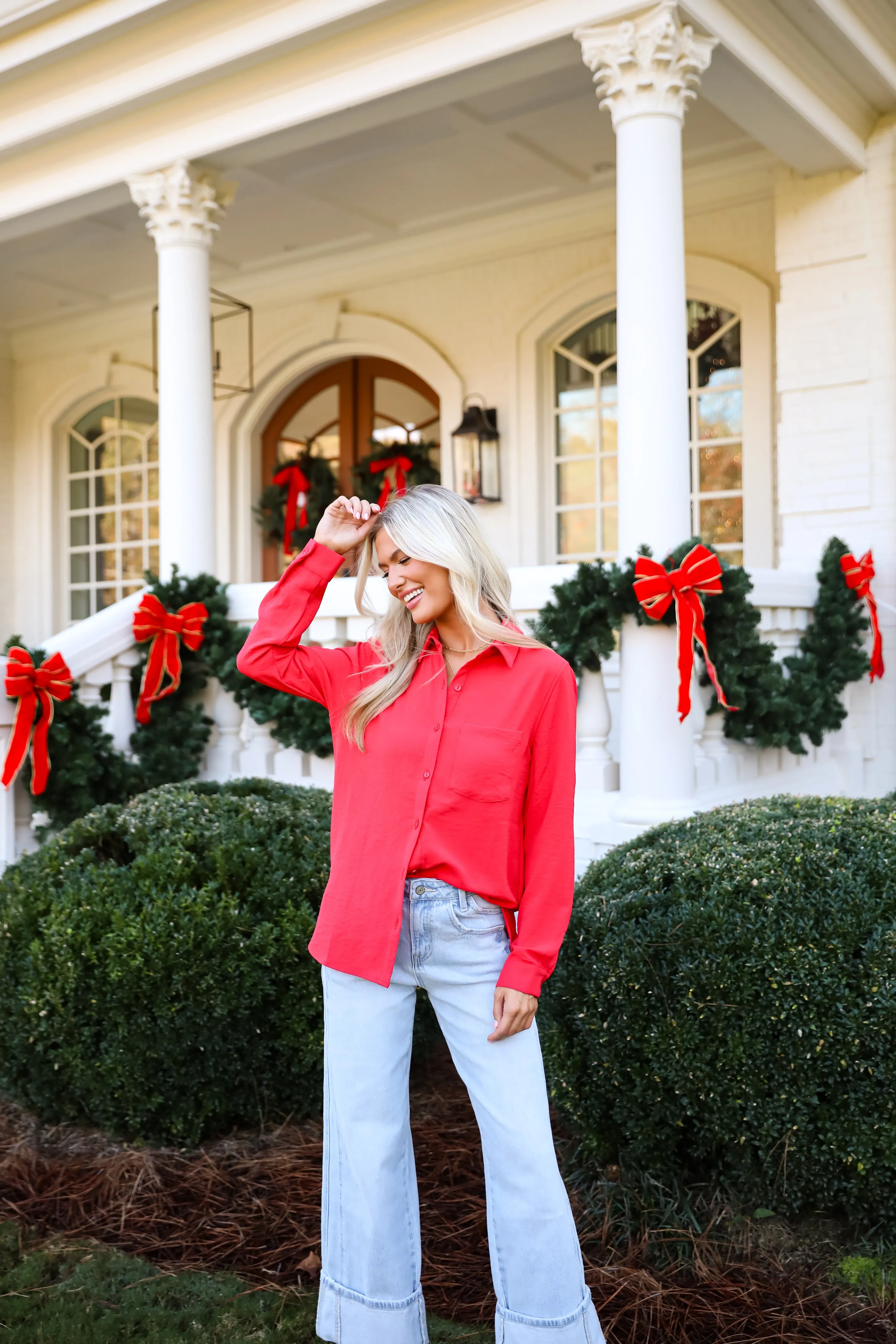 FINAL SALE - Perfected Sophistication Button-Up Blouse - DOORBUSTER