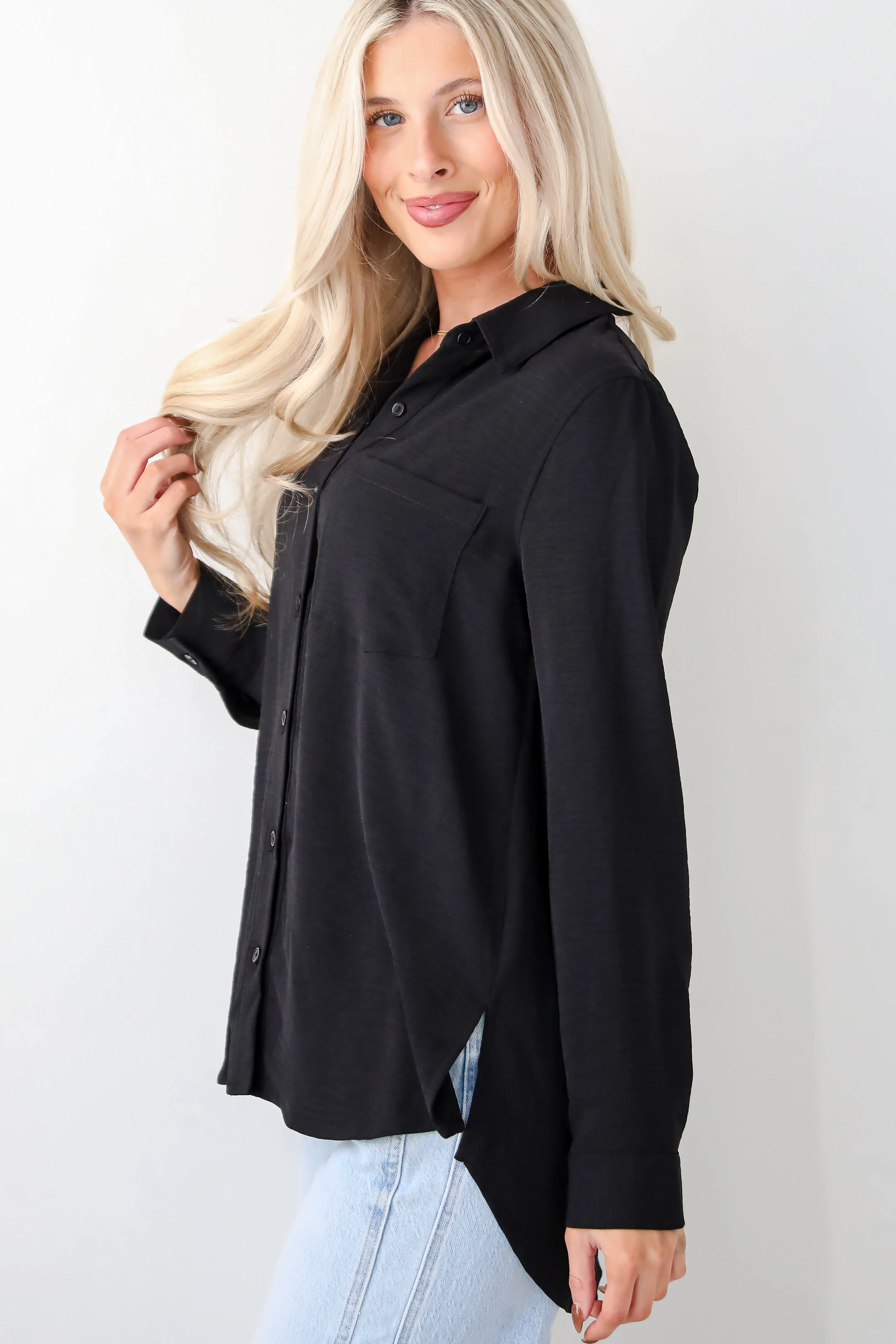 FINAL SALE - Perfected Sophistication Button-Up Blouse - DOORBUSTER