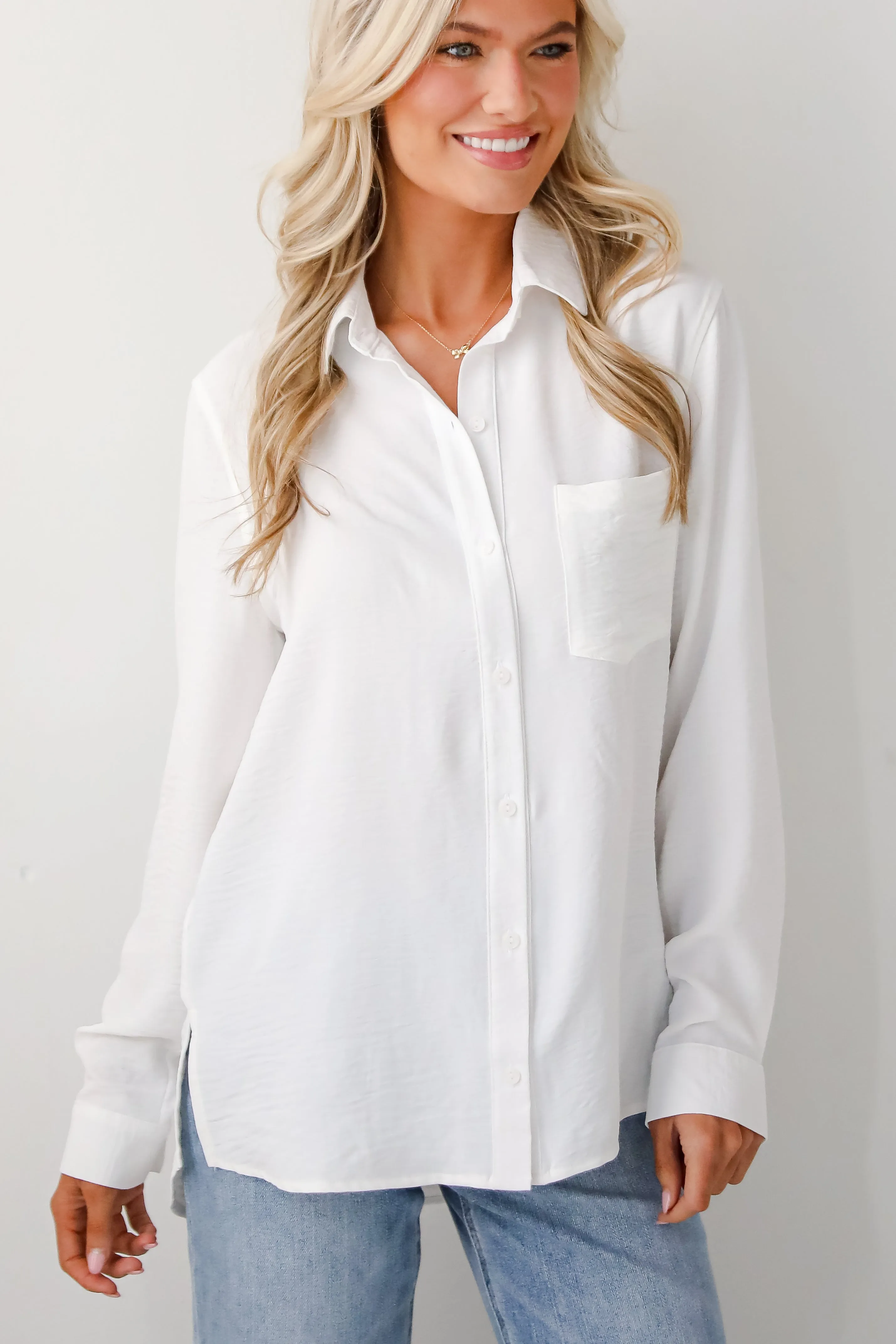 FINAL SALE - Perfected Sophistication Button-Up Blouse - DOORBUSTER