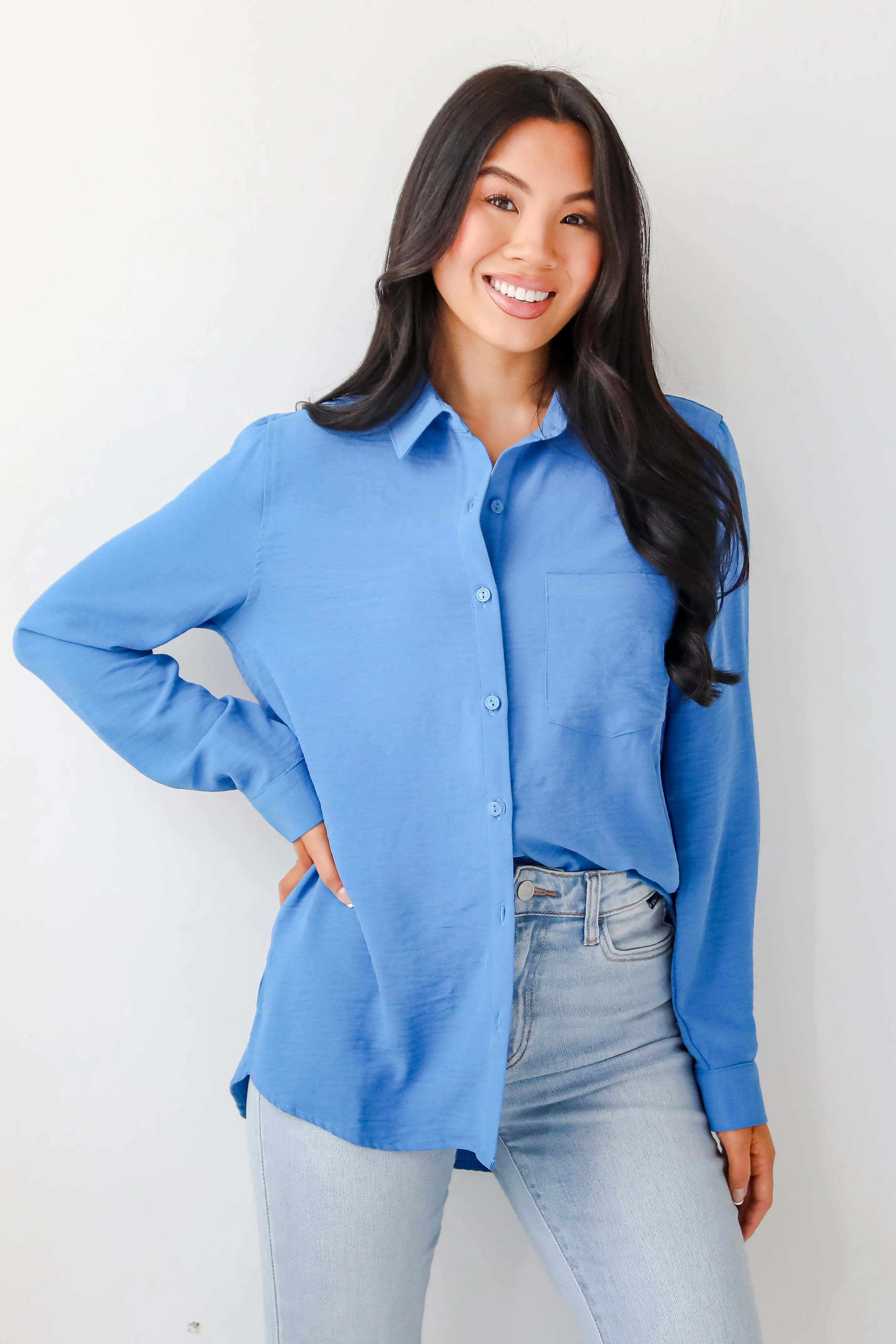 FINAL SALE - Perfected Sophistication Button-Up Blouse - DOORBUSTER