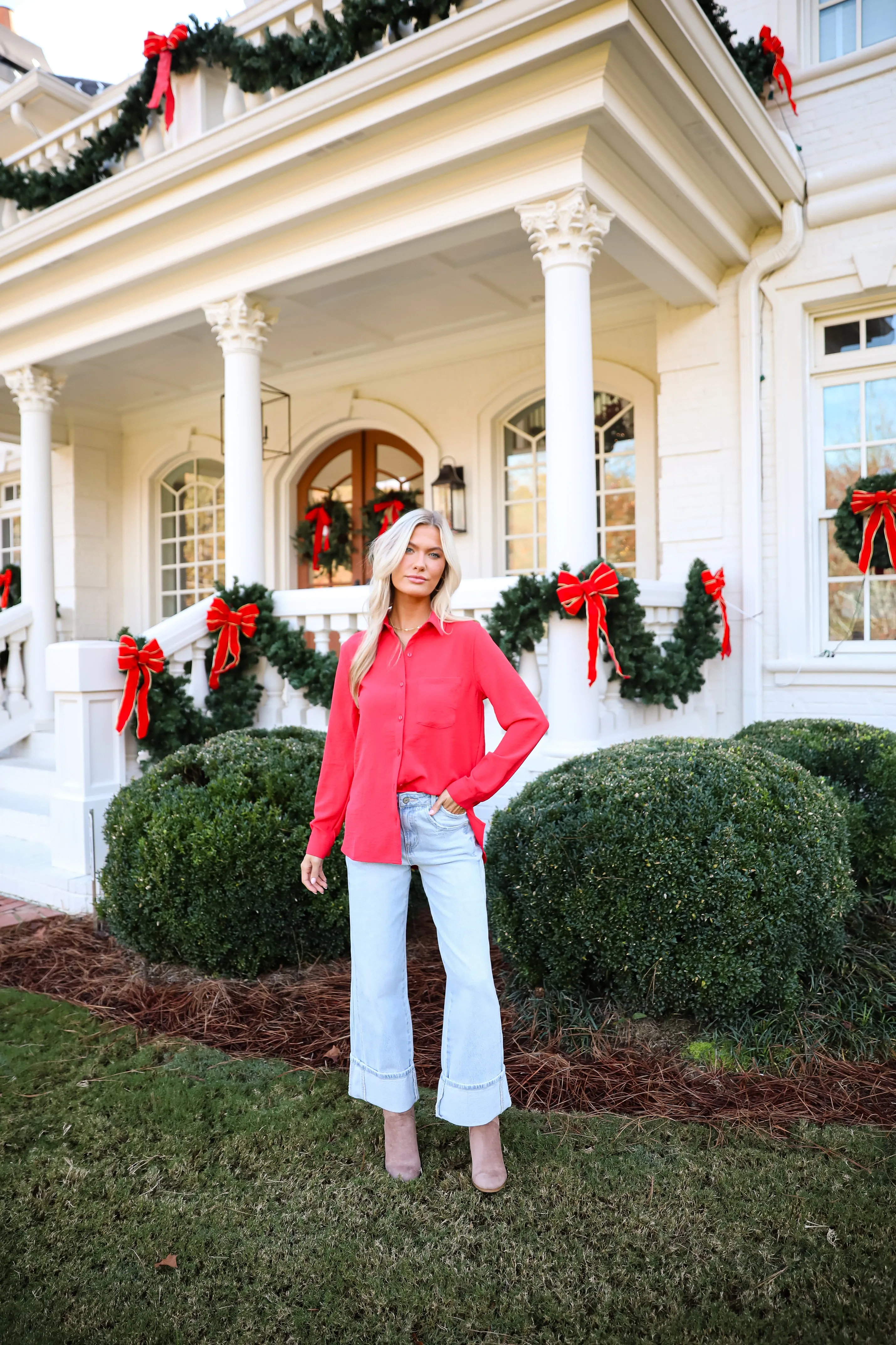 FINAL SALE - Perfected Sophistication Button-Up Blouse - DOORBUSTER