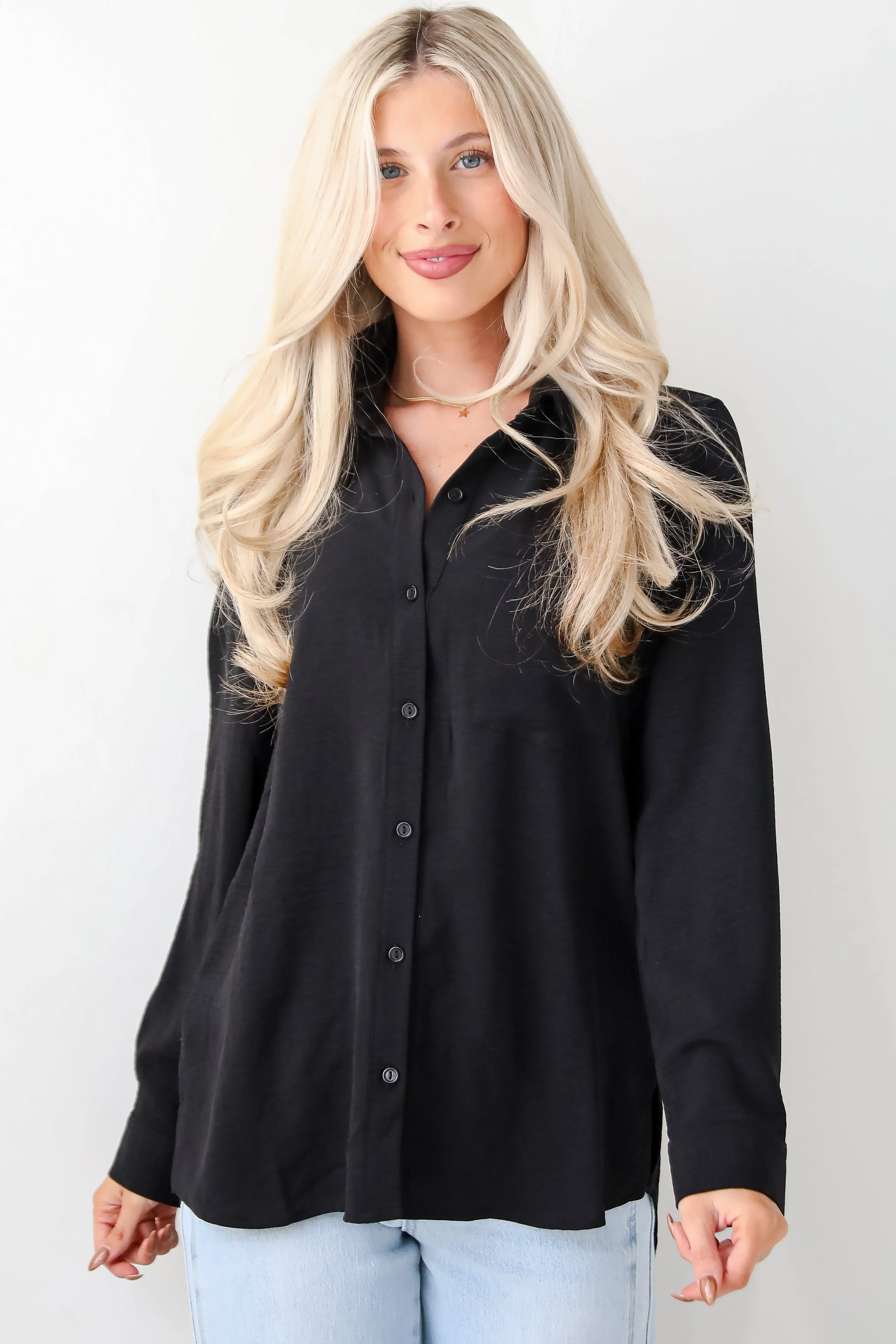 FINAL SALE - Perfected Sophistication Button-Up Blouse - DOORBUSTER