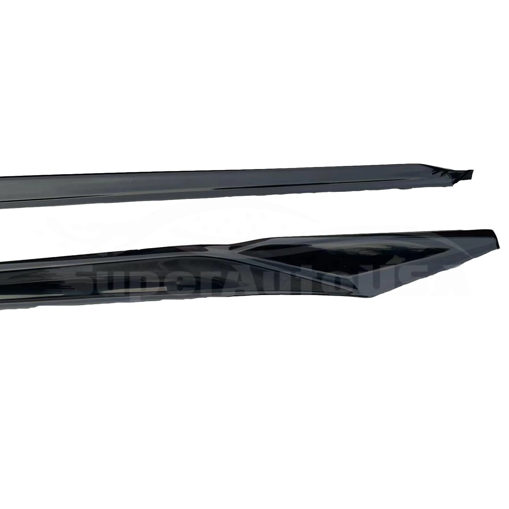Fit 2022-2023 Honda Civic Side Body Skirt Kit Extensions (Gloss Black)